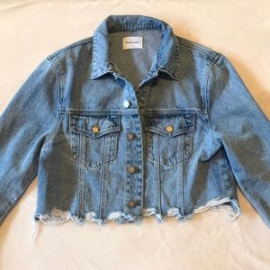 Abrand Cropped Denim Jacket